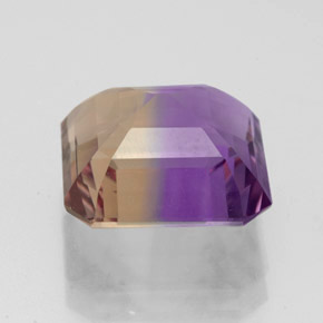 Amétrine bicolore naturelle taille émeraude, 4,79 ct, VVS