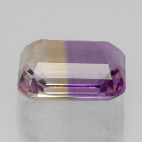 Amétrine Bicolore naturelle Taille émeraude, 4.11 ct, VVS