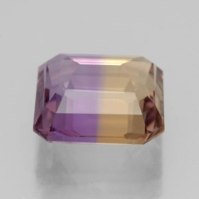Amétrine Bicolore naturelle Taille émeraude, 3.39 ct, VVS