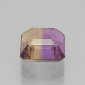 Amétrine bicolore naturelle taille émeraude, 2,90 ct, VVS