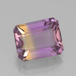 Amétrine Bicolore naturelle Taille émeraude, 3.03 ct, VVS