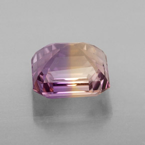 Amétrine bicolore naturelle taille émeraude, 2,68 ct, VVS