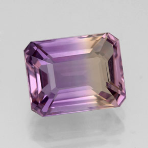 Amétrine Bicolore naturelle Taille émeraude, 3.58 ct, VVS