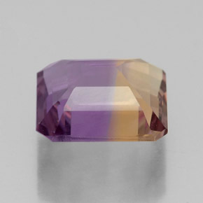 Amétrine Bicolore naturelle Taille émeraude, 2.96 ct, VVS