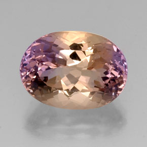 Amétrine bicolore naturelle coupe ovale, 8,82 ct, VVS-VS