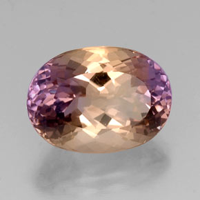 Amétrine bicolore naturelle coupe ovale, 8,82 ct, VVS-VS