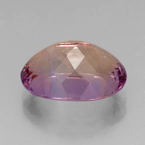 Amétrine bicolore naturelle coupe ovale, 8,82 ct, VVS-VS