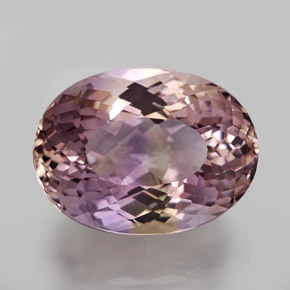 Amétrine bicolore naturelle coupe ovale, 12,55 ct, VVS