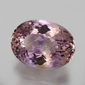 Amétrine bicolore naturelle coupe ovale, 12,55 ct, VVS