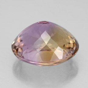 Amétrine bicolore naturelle coupe ovale, 8,50 ct, VS