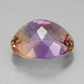 Amétrine bicolore naturelle coupe ovale, 7,88 ct, VVS