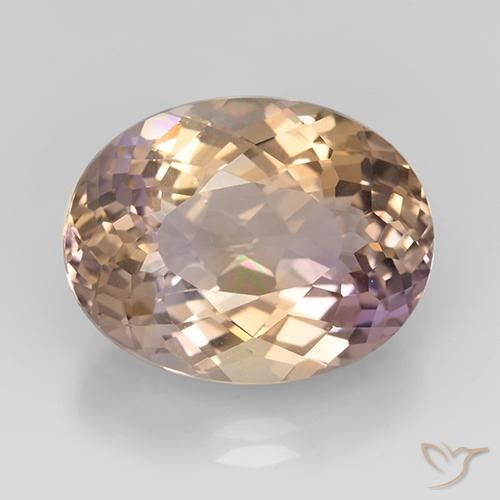 12.07ct Naturel Bicolore Amétrine, ovale, VVS