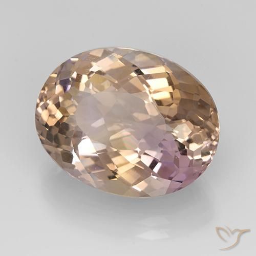Amétrine Bicolore naturelle ovale, 12.07 ct, VVS