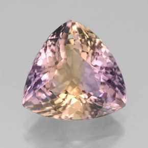 Amétrine Bicolore naturelle Trillion, 6.93 ct, VVS