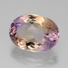 Amétrine Bicolore naturelle Coupe ovale, 6.74 ct, VVS