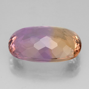 Amétrine bicolore naturelle coupe coussin, 8,76 ct, VVS
