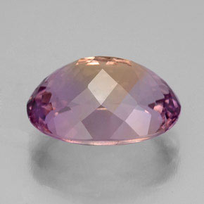 Amétrine bicolore naturelle coupe ovale, 5,69 ct, VVS