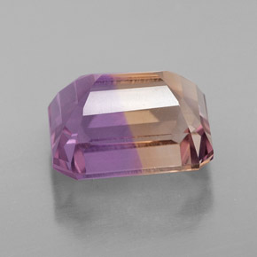 Amétrine Bicolore naturelle Taille émeraude, 4.74 ct, VVS-VS