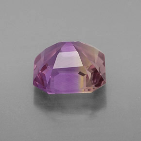 Amétrine bicolore naturelle taille émeraude, 1,64 ct, VS