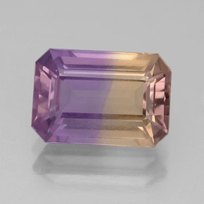 Amétrine Bicolore naturelle Taille émeraude, 2.39 ct, VVS