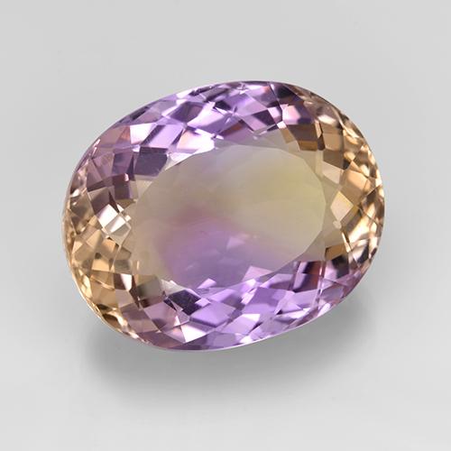 Amétrine Bicolore naturelle Coupe ovale, 16.25 ct, VVS