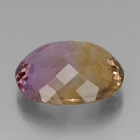Amétrine bicolore naturelle coupe ovale, 22,00 ct, VVS