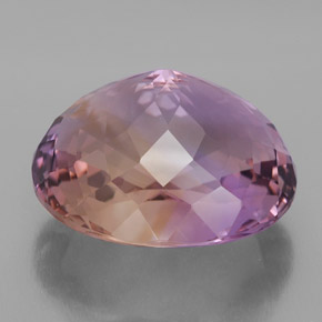 Amétrine bicolore naturelle coupe ovale, 25,99 ct, VVS