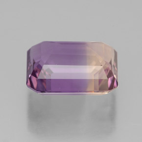 Amétrine Bicolore naturelle Taille émeraude, 4.19 ct, VVS