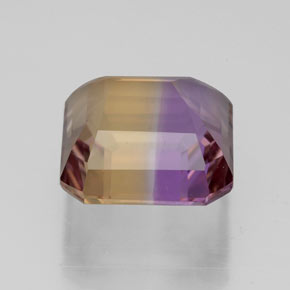 Amétrine bicolore naturelle taille émeraude, 5,07 ct, VVS