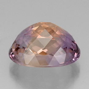 Amétrine bicolore naturelle coupe ovale, 19,41 ct, VVS
