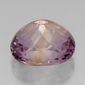Amétrine bicolore naturelle coupe ovale, 14,07 ct, VVS