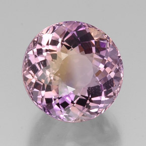 Amétrine bicolore naturelle coupe roude, 13,98 ct, VVS