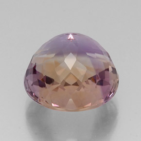 Amétrine bicolore naturelle coupe roude, 13,98 ct, VVS