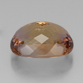 Amétrine bicolore naturelle coupe coussin, 16,25 ct, VVS