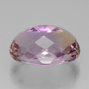 Amétrine bicolore naturelle coupe ovale, 16,93 ct, VS
