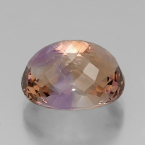 Amétrine bicolore naturelle coupe ovale, 11,43 ct, VVS