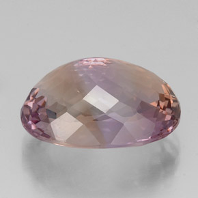 Amétrine bicolore naturelle coupe ovale, 17,90 ct, IF