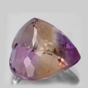Amétrine bicolore naturelle forme de coeur, 16,08 ct, VS