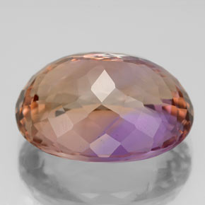Amétrine bicolore naturelle coupe ovale, 12,15 ct, VS