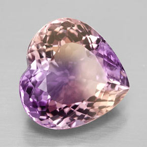 Amétrine bicolore naturelle forme de coeur, 9,41 ct, VS