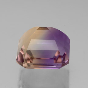 Amétrine bicolore naturelle taille émeraude, 5,50 ct, VVS