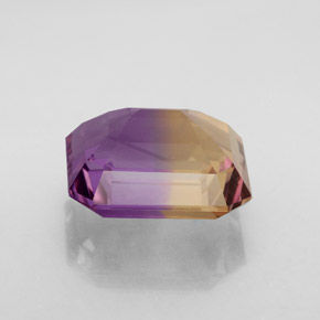 Amétrine bicolore naturelle taille émeraude, 9,00 ct, VVS-VS