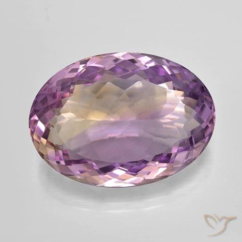 13.95ct Naturel Bicolore Amétrine, ovale, VVS