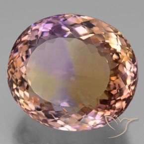 Amétrine Bicolore naturelle ovale, 31.82 ct, VVS
