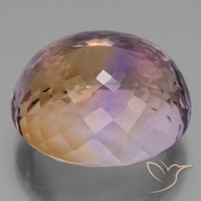 Amétrine Bicolore naturelle ovale, 31.82 ct, VVS