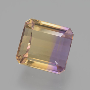 Amétrine Bicolore naturelle Taille émeraude, 6.32 ct, VVS