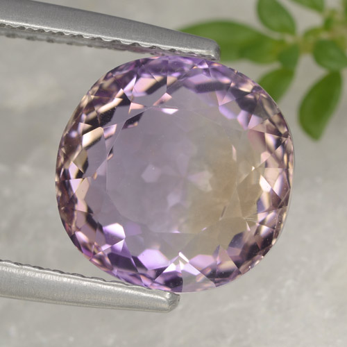 Amétrine bicolore naturelle coupe ovale, 5,22 ct, VVS