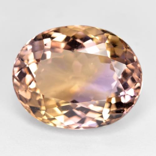 Amétrine Bicolore naturelle Coupe ovale, 10.12 ct, VVS-VS