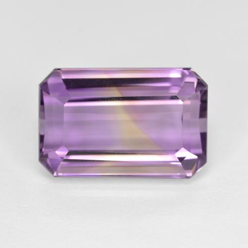 Amétrine Bicolore naturelle Taille émeraude, 8.57 ct, VS