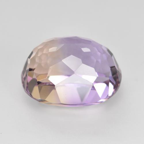 Amétrine bicolore naturelle coupe ovale, 4,58 ct, VVS